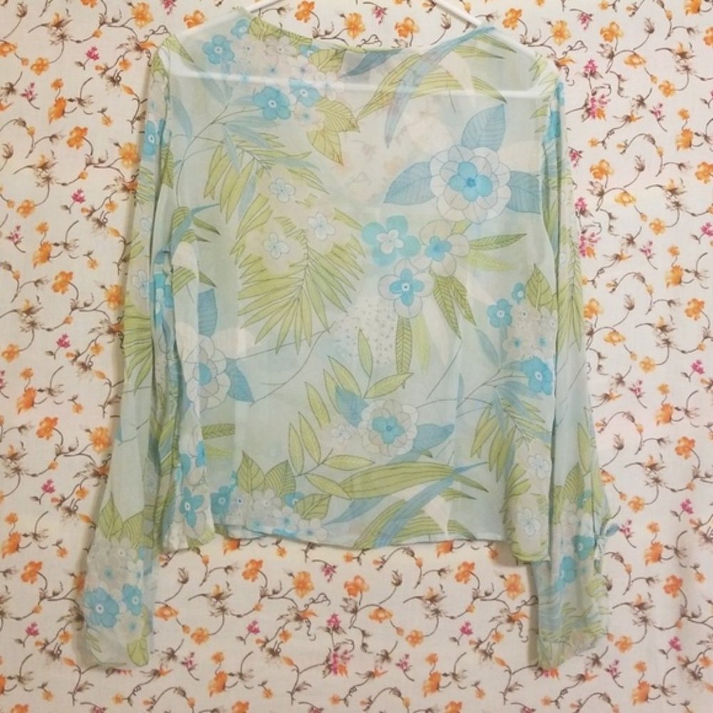 CLOSING SALE The Limited - Sheer Floral Blouse - Picture 5 of 5